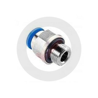 Pnömatik  Düz Erkek Rekor - 1/4'' - 6 mm