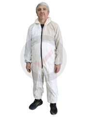 Bez Boyacı Tulumu Kapüşonlu